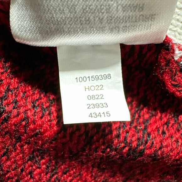 Karen Scott Snowman Trio Sweater Sz XL Red Marled Sequin Embellished Winter Size - Picture 10 of 14